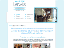 Tablet Screenshot of dentistevalerielewis.com